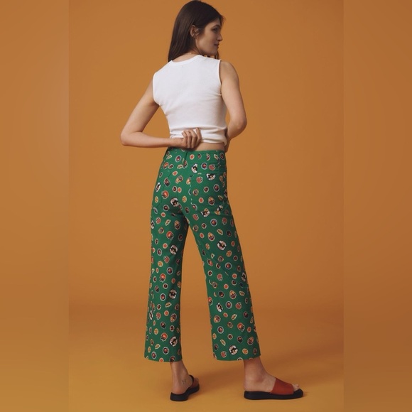 Anthropologie: The Colette Ruffled Cropped Wide-Leg Pants by Maeve. - Picture 2 of 4
